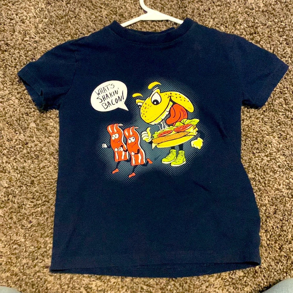 Kids Cat & Jack s/s t-shirt.  A huge hit.  Used but lots of life left.